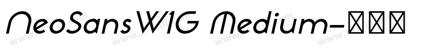 NeoSansW1G Medium字体转换